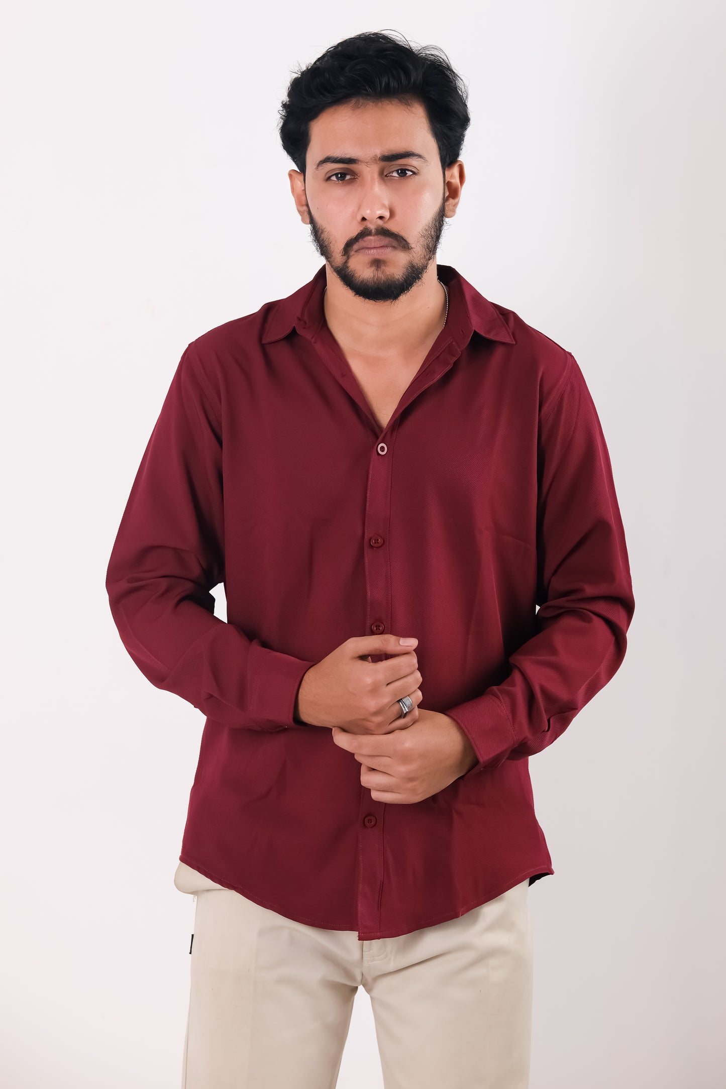Cherry Cotton Shirt - Marron