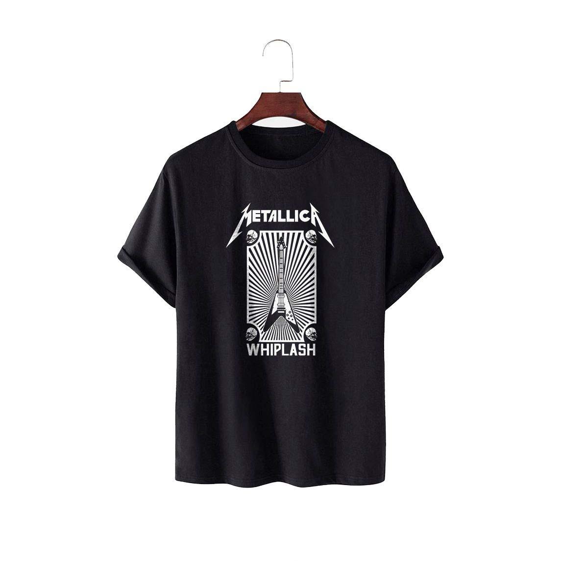 Regular Fit - Metallica Whiplash Black Cotton T-Shirt