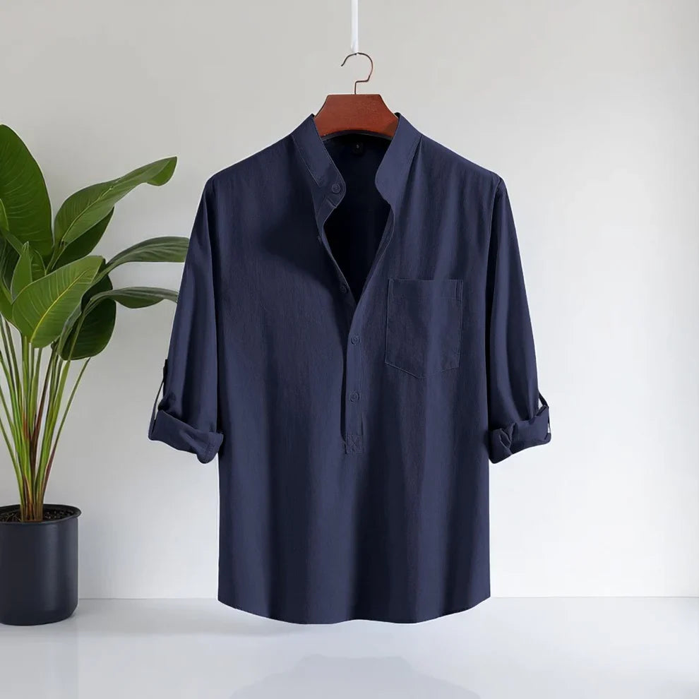 Luxury Full Sleeve Katua - Navy Blue