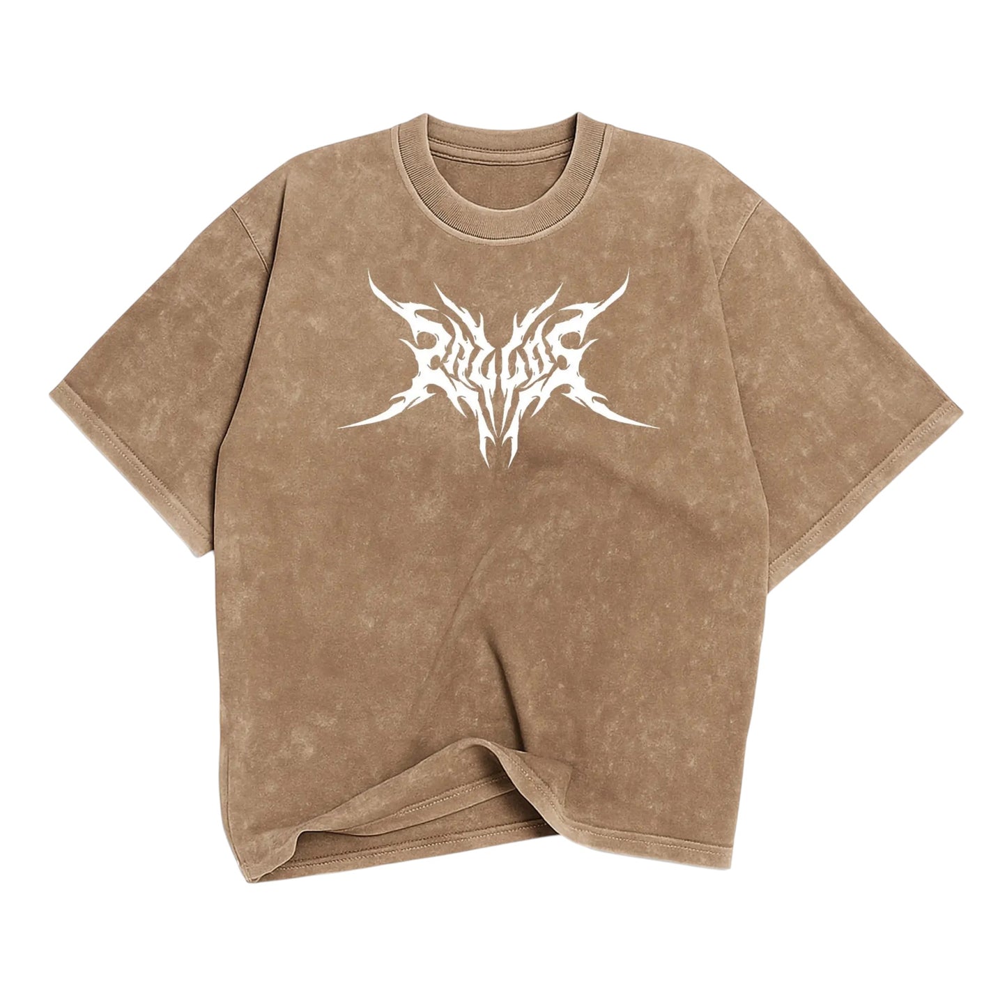 Washed Tribal Logo T-Shirt – Vintage Beige