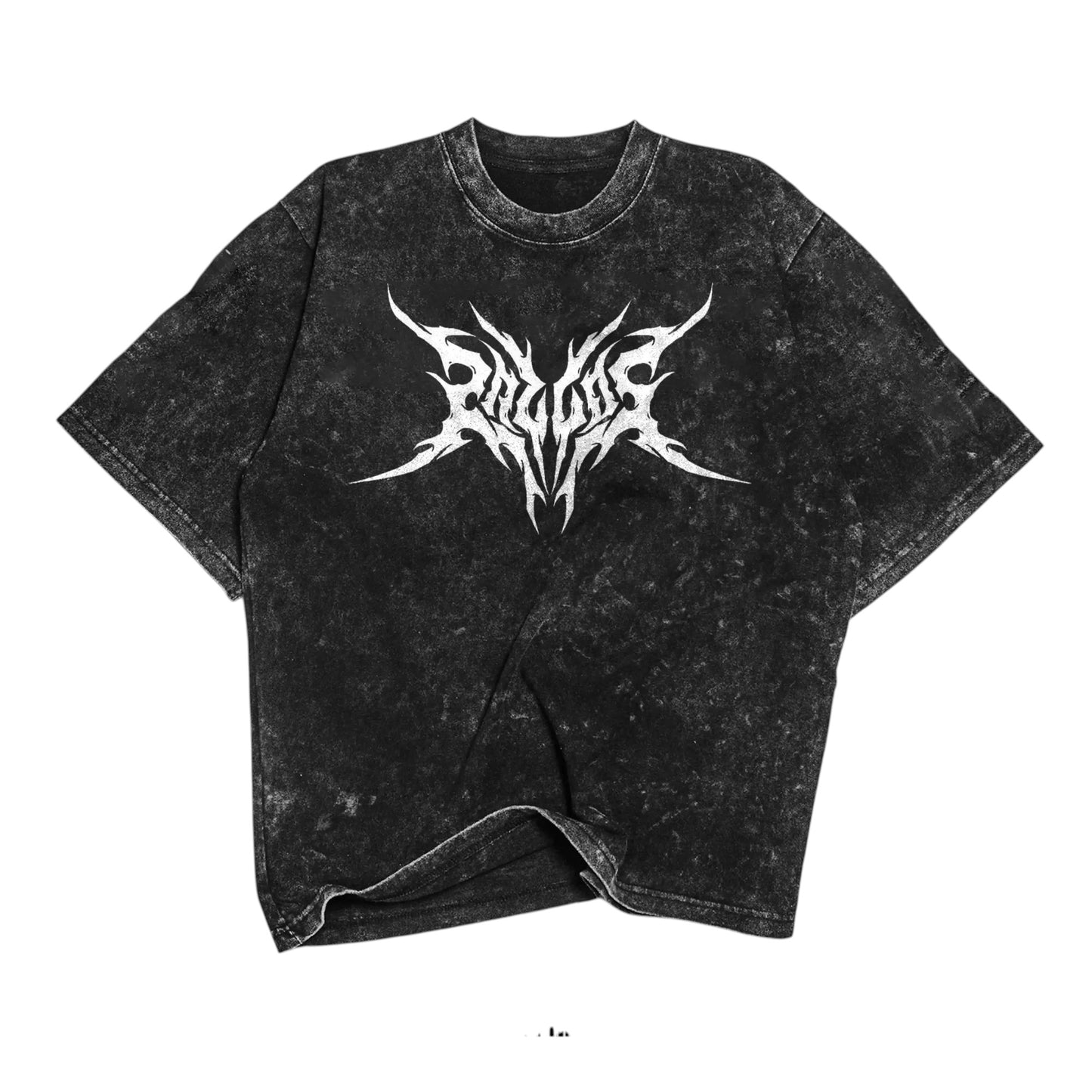Washed Tribal Logo T-Shirt – Vintage Black