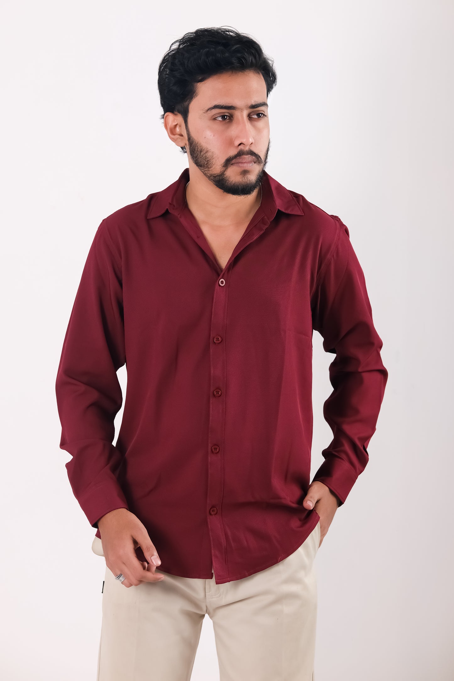 Cherry Cotton Shirt - Marron