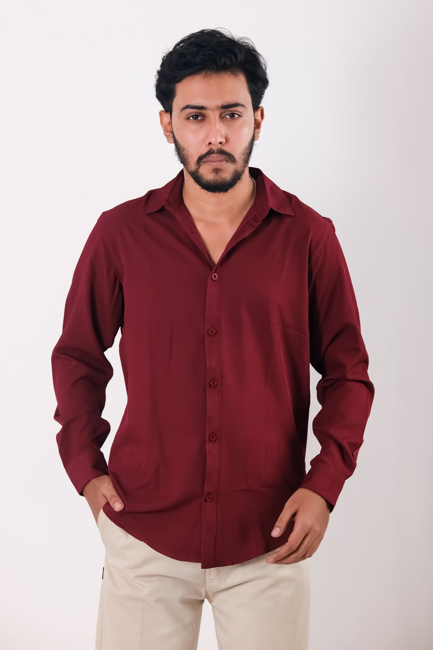 Cherry Cotton Shirt - Marron