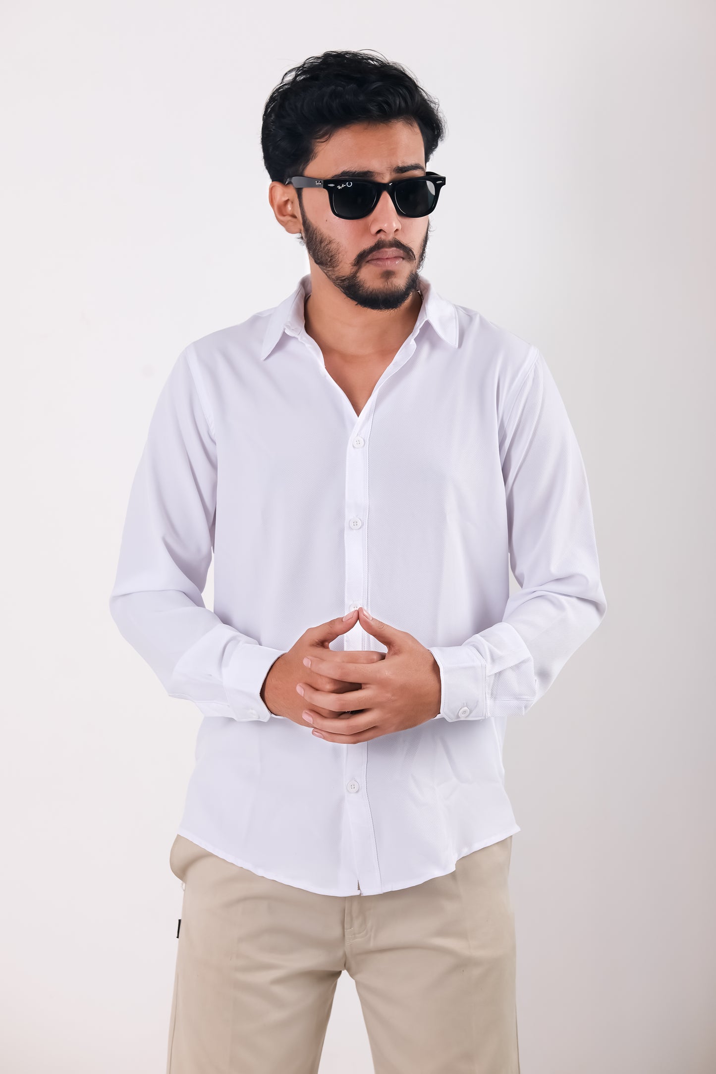 Cherry Cotton Shirt - White