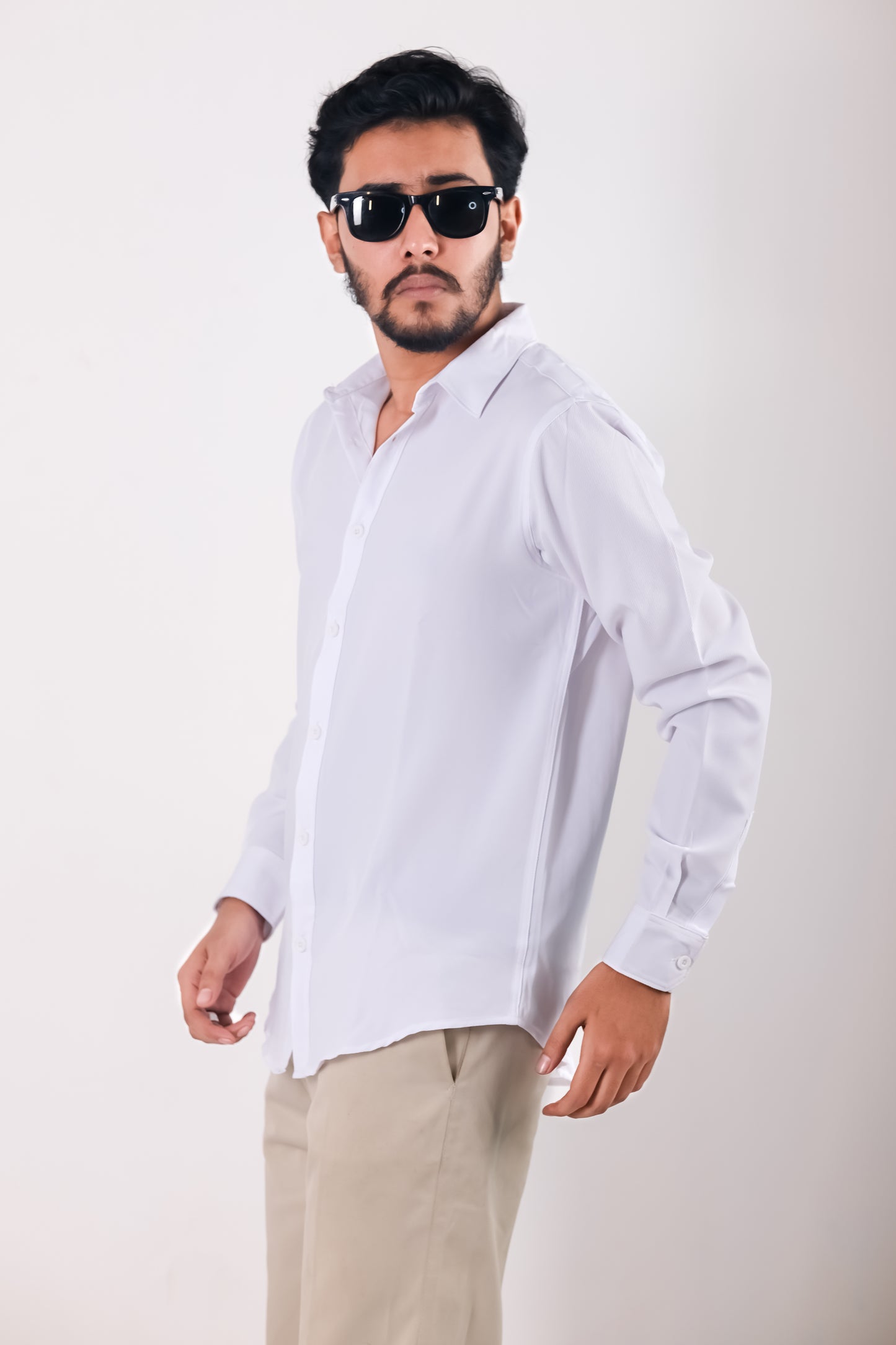 Cherry Cotton Shirt - White