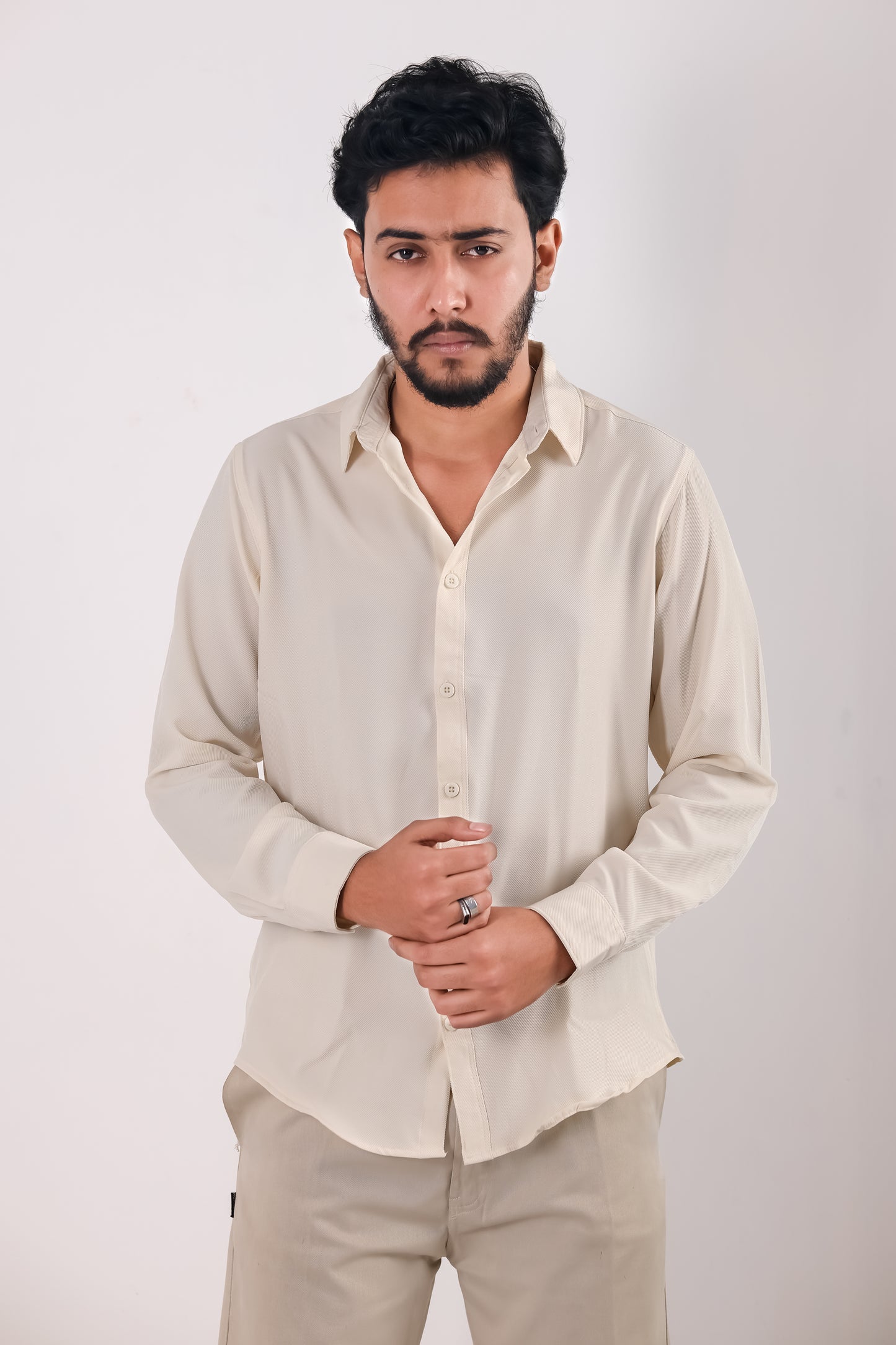 Cherry Cotton Shirt - Cream