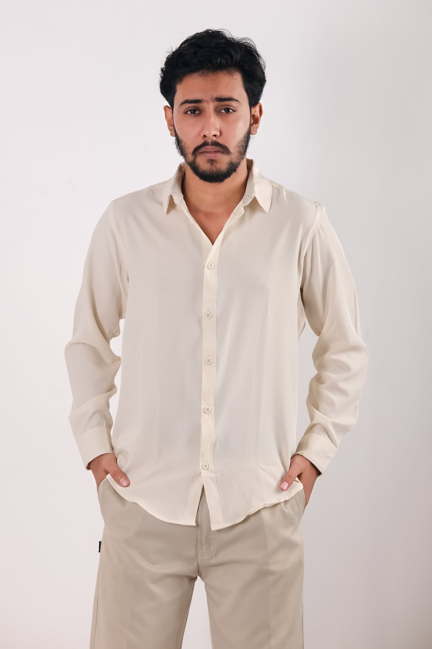 Cherry Cotton Shirt - Cream