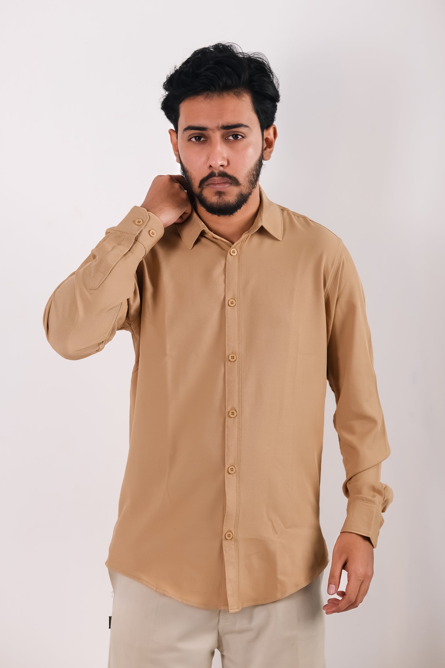 Cherry Cotton Shirt - Khaki