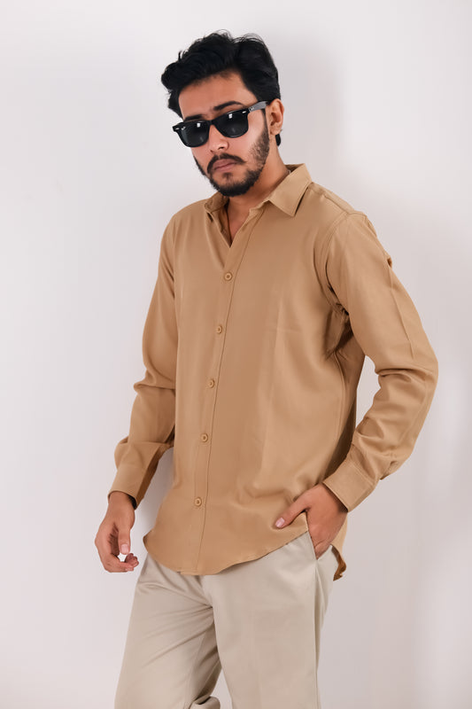 Cherry Cotton Shirt - Khaki