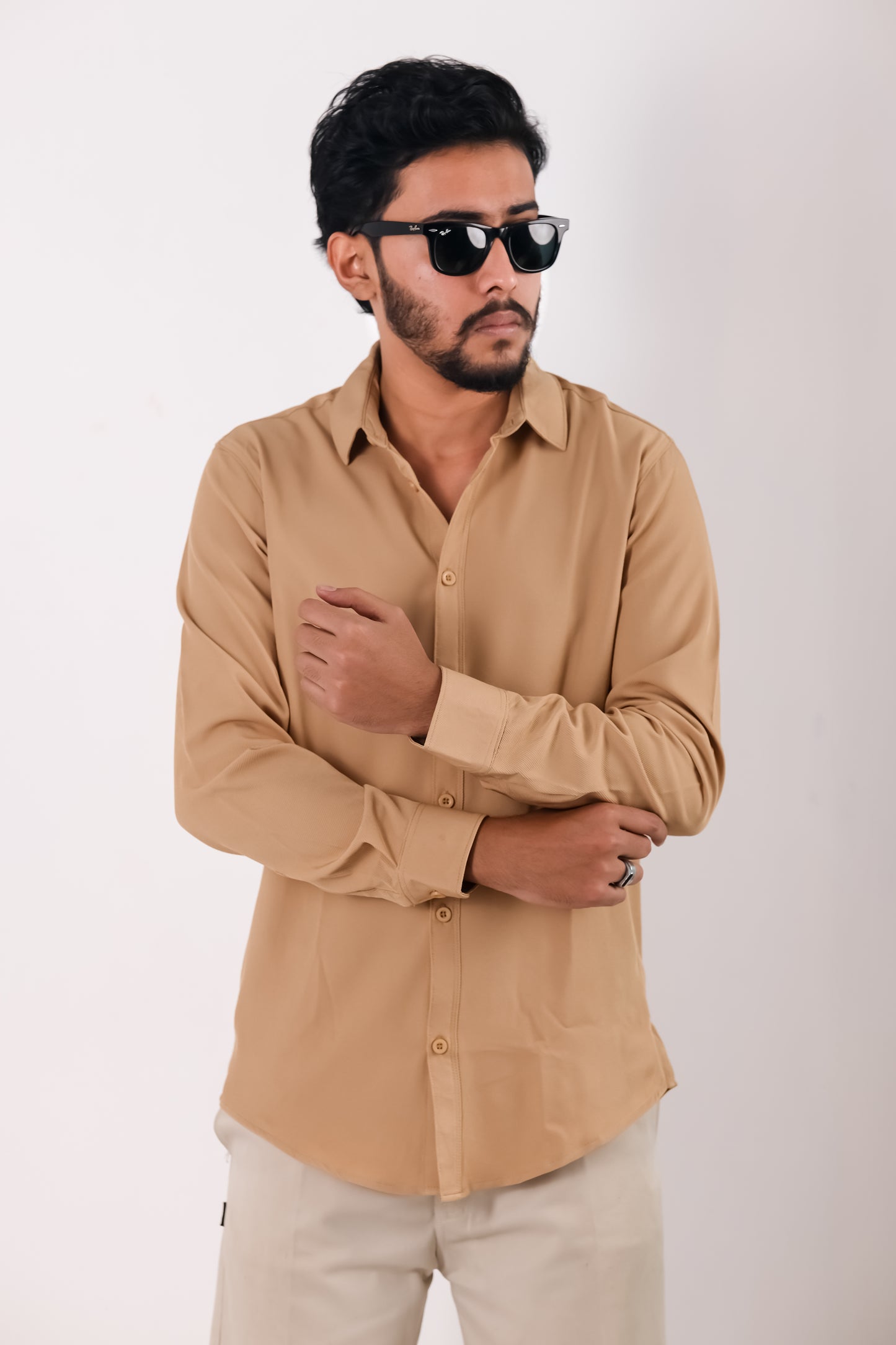 Cherry Cotton Shirt - Khaki