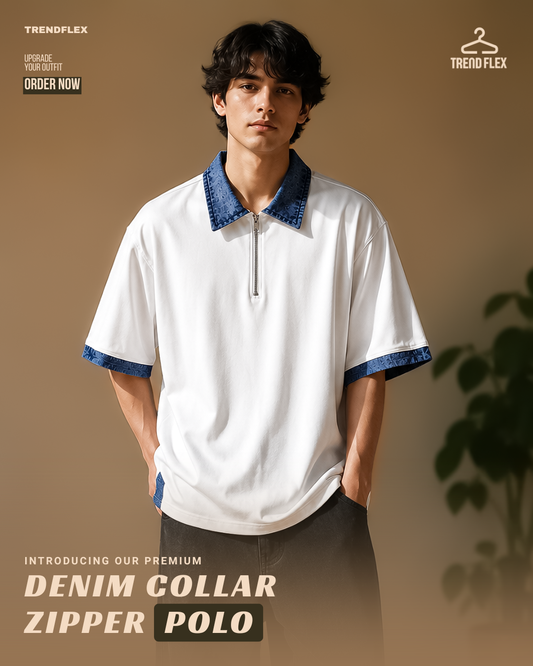 Boston Premium Summer Polo T Shirts for Men with Denim Style