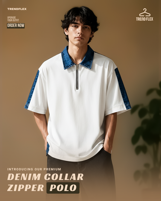Hulkstyle Special Edition Polo: Premium Men’s Denim Collar Polo T Shirt (Copy)