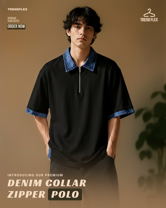Boston Premium Summer Polo T Shirts for Men with Denim Style