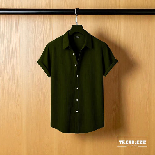 Viscox Half Sleeve Shirt- Olive