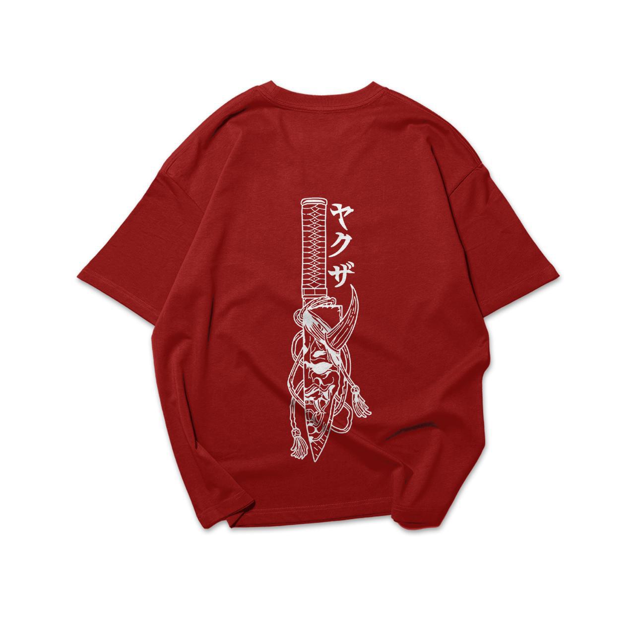 ightning Rock Oversized Tee — Maroon