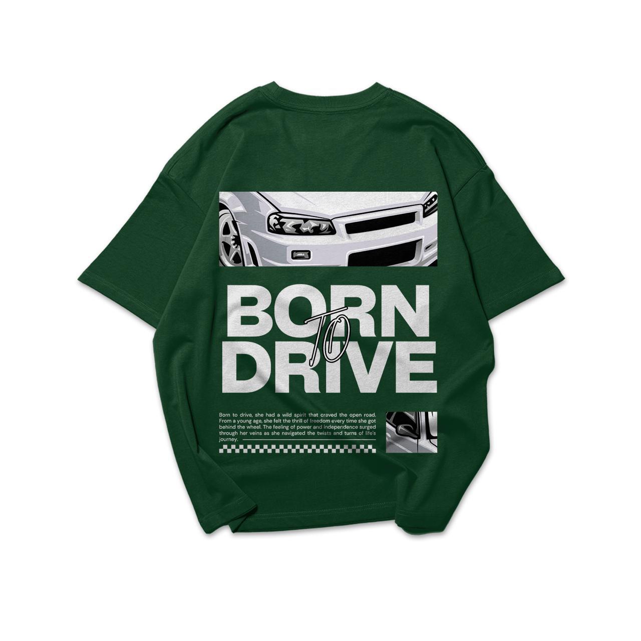Born to Drive Oversized T-Shirt – Green