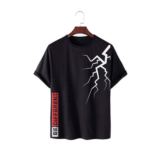 Regular Fit - Be Different Black T-Shirt