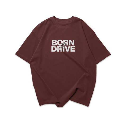 Born to Drive Oversized T-Shirt – Coffee