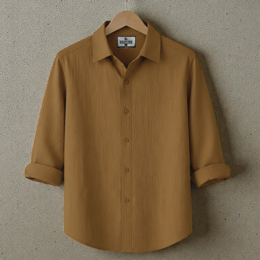 Premum Zafran Full Sleeve Shirt - Mustard
