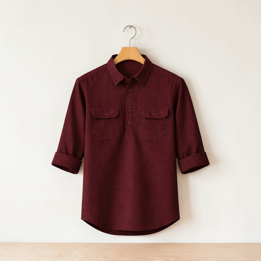 Heritage Luxury Full Sleeve Katua - Men's Marron