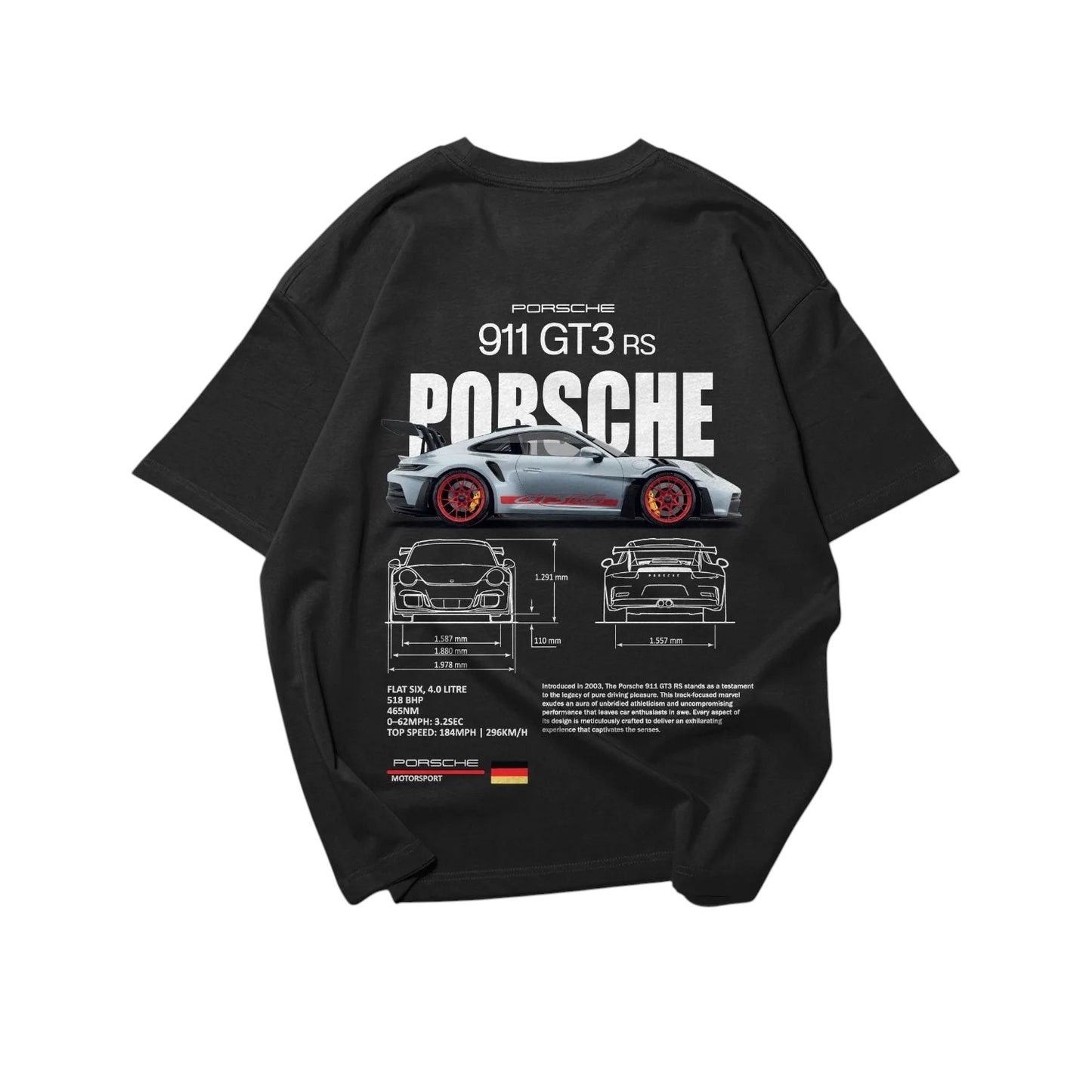 Porsche 911 GT3 RS Oversized T-Shirt